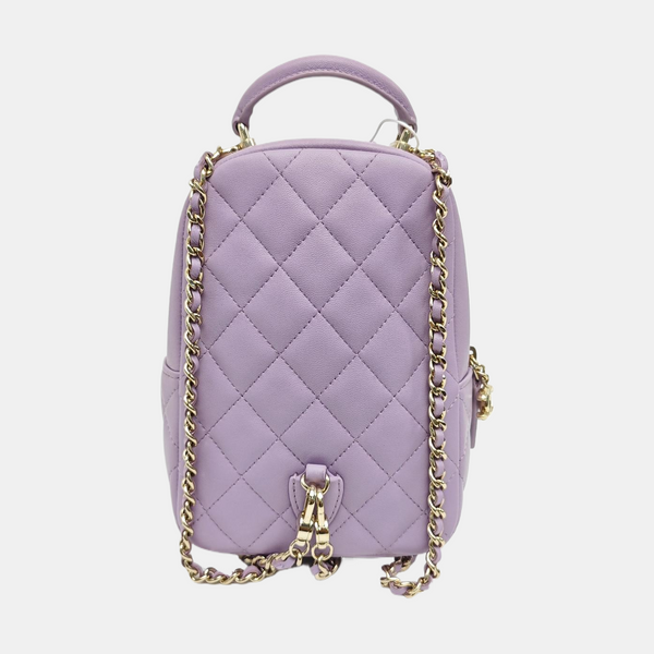 DUMA Mini Quilted Lambskin Purple