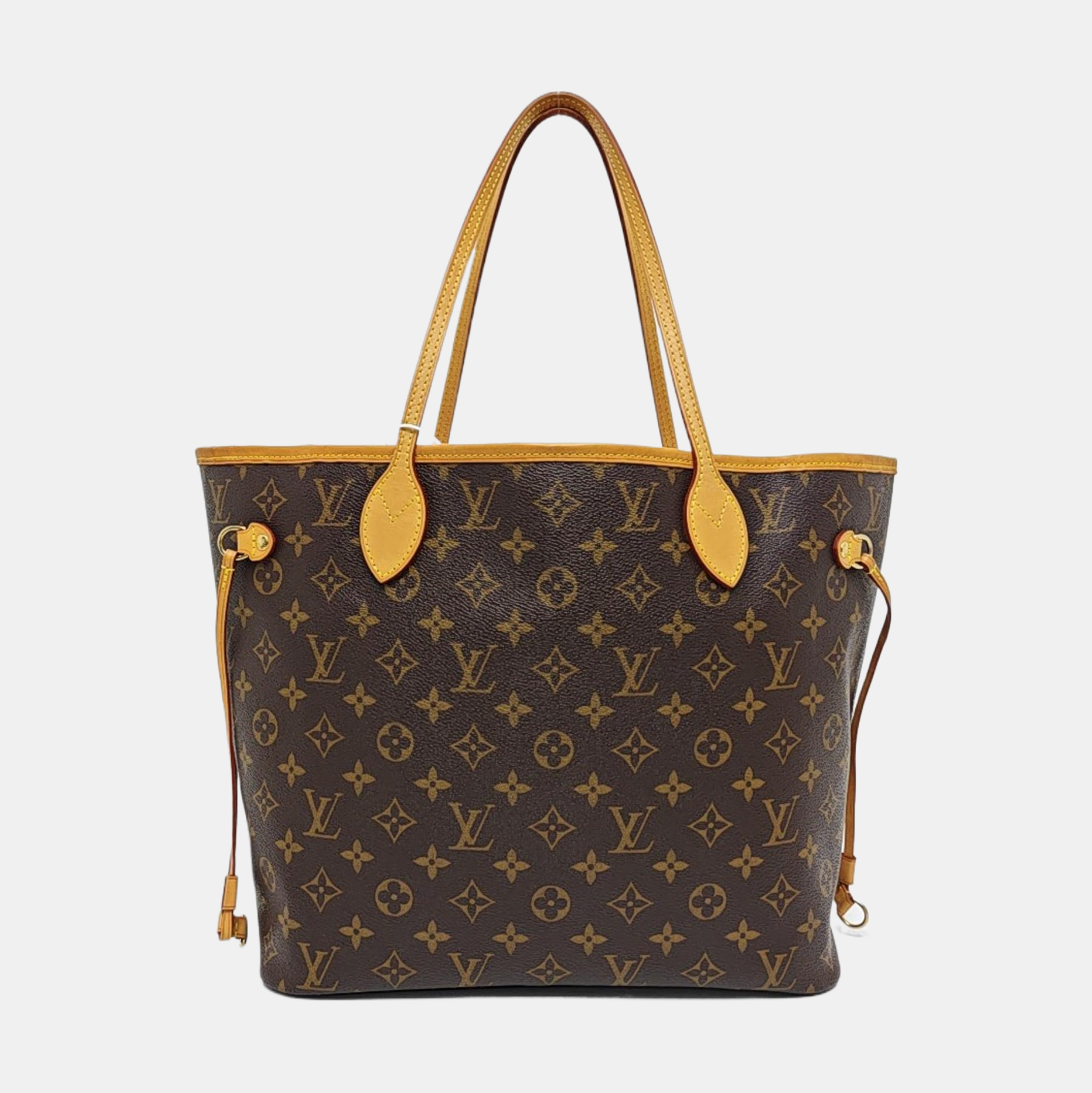 NEVERFULL MM Monogram Coated Canvas Brown