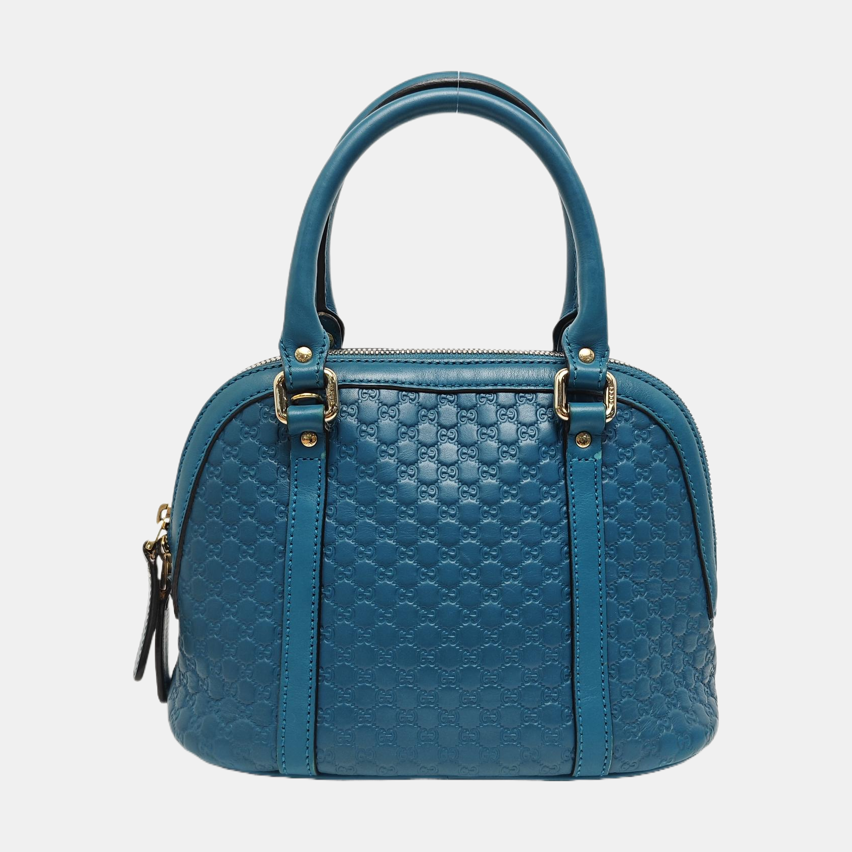 Microguccissima Monogram Calfskin Blue