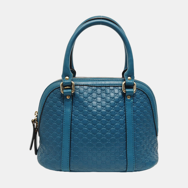 Microguccissima Monogram Calfskin Blue