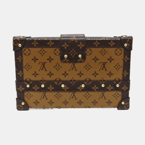 PETITE MALLE Monogram Coated Canvas Brown