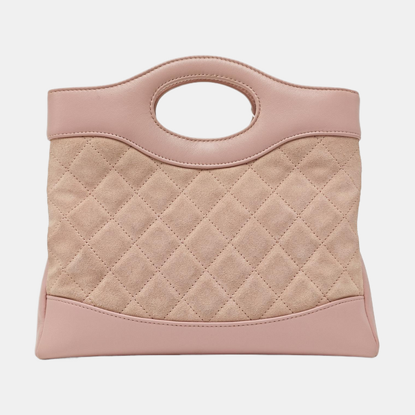 CHANEL 31 Quilted Suede Pink