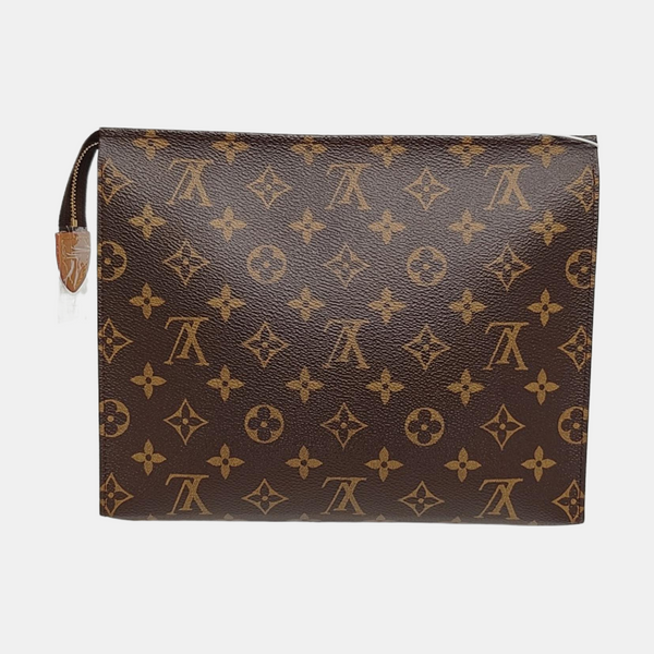 TOILET POCKET 26 Monogram Coated Canvas Brown