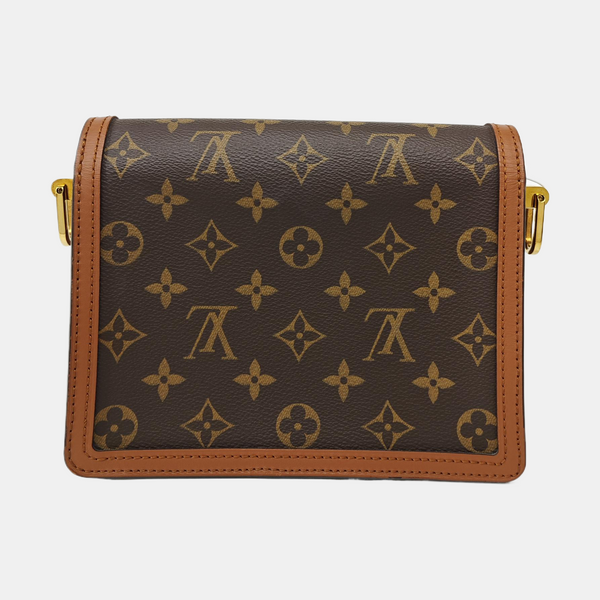 DAUPHINE Mini Monogram Coated Canvas Brown