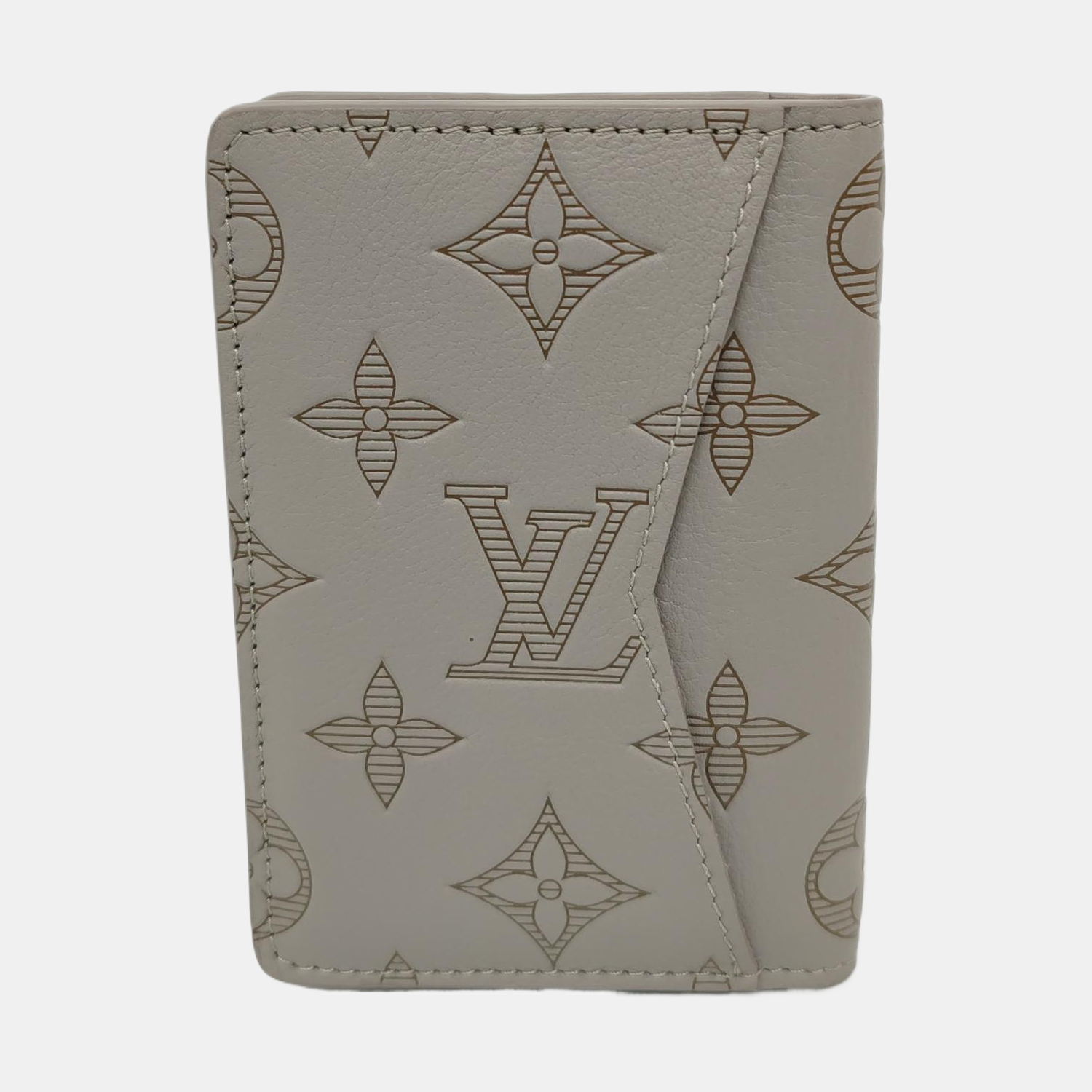 SLENDER Monogram Calfskin Gray Card Holder