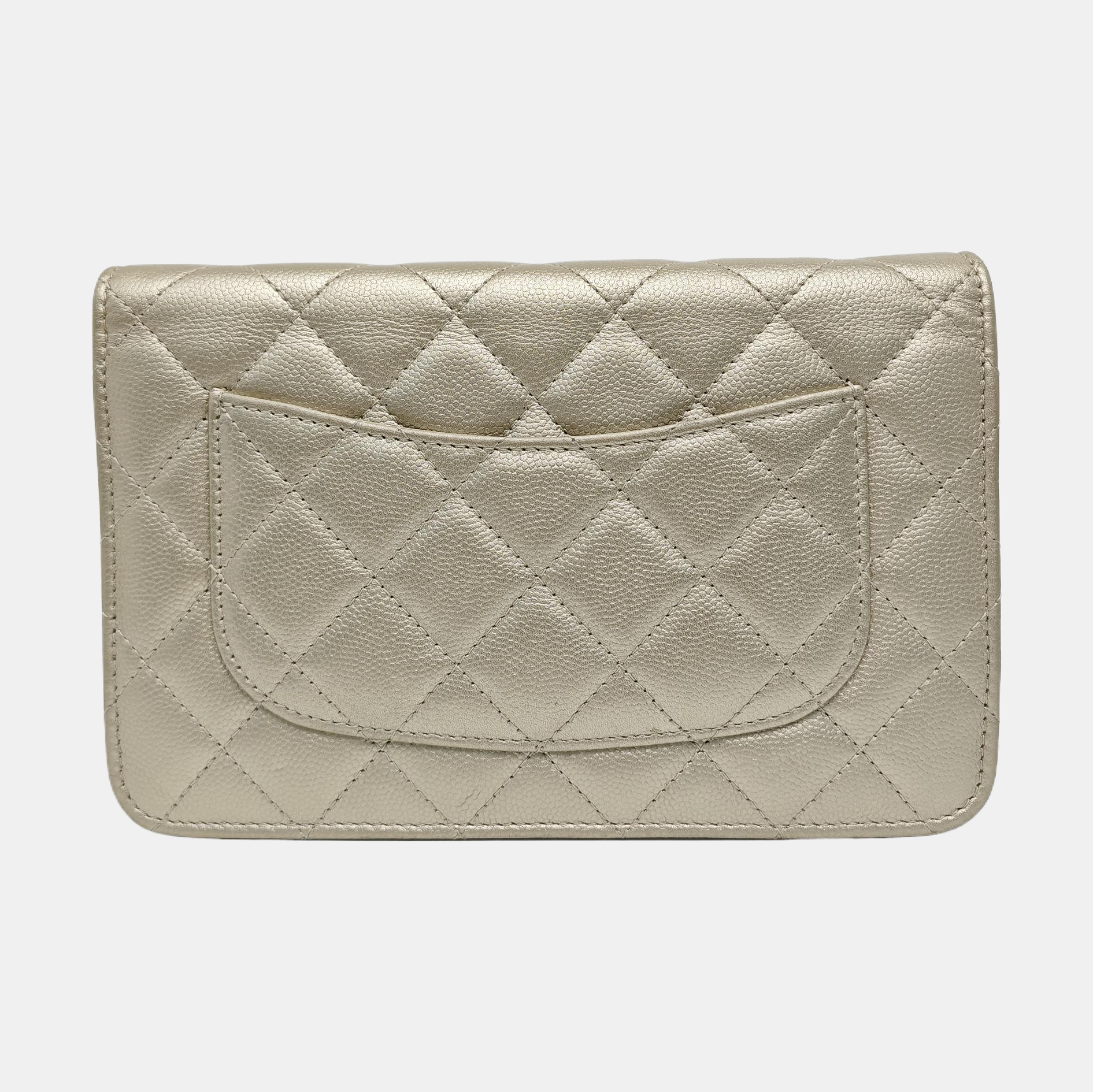 WOC Quilted Calfskin Beige