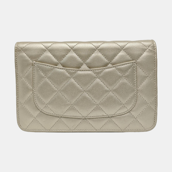 WOC Quilted Calfskin Beige