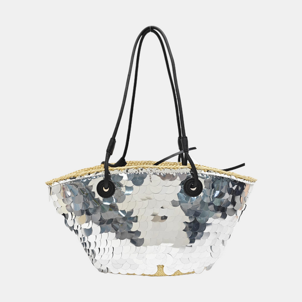 Anagram Basket Small Sequins Silver