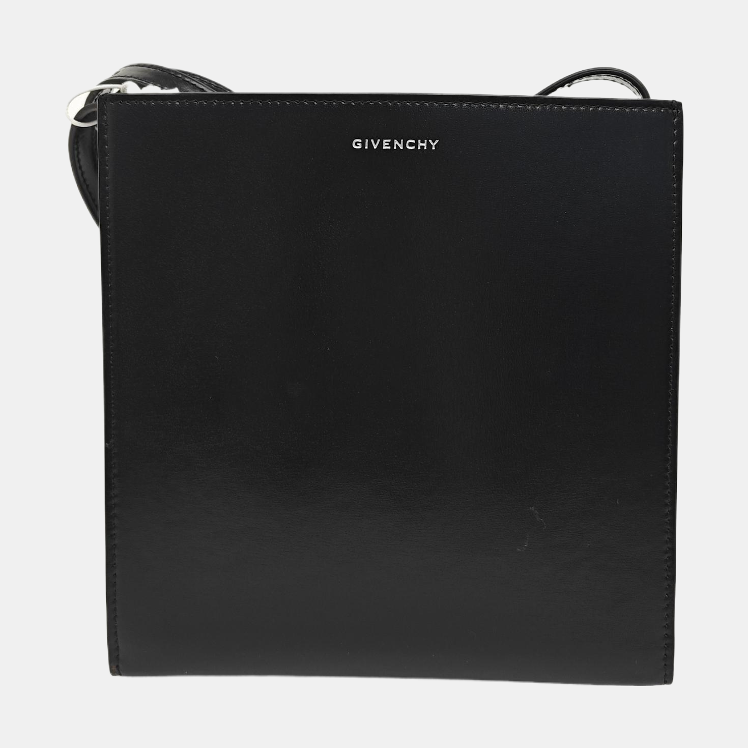 Leather Shoulder Bag Black