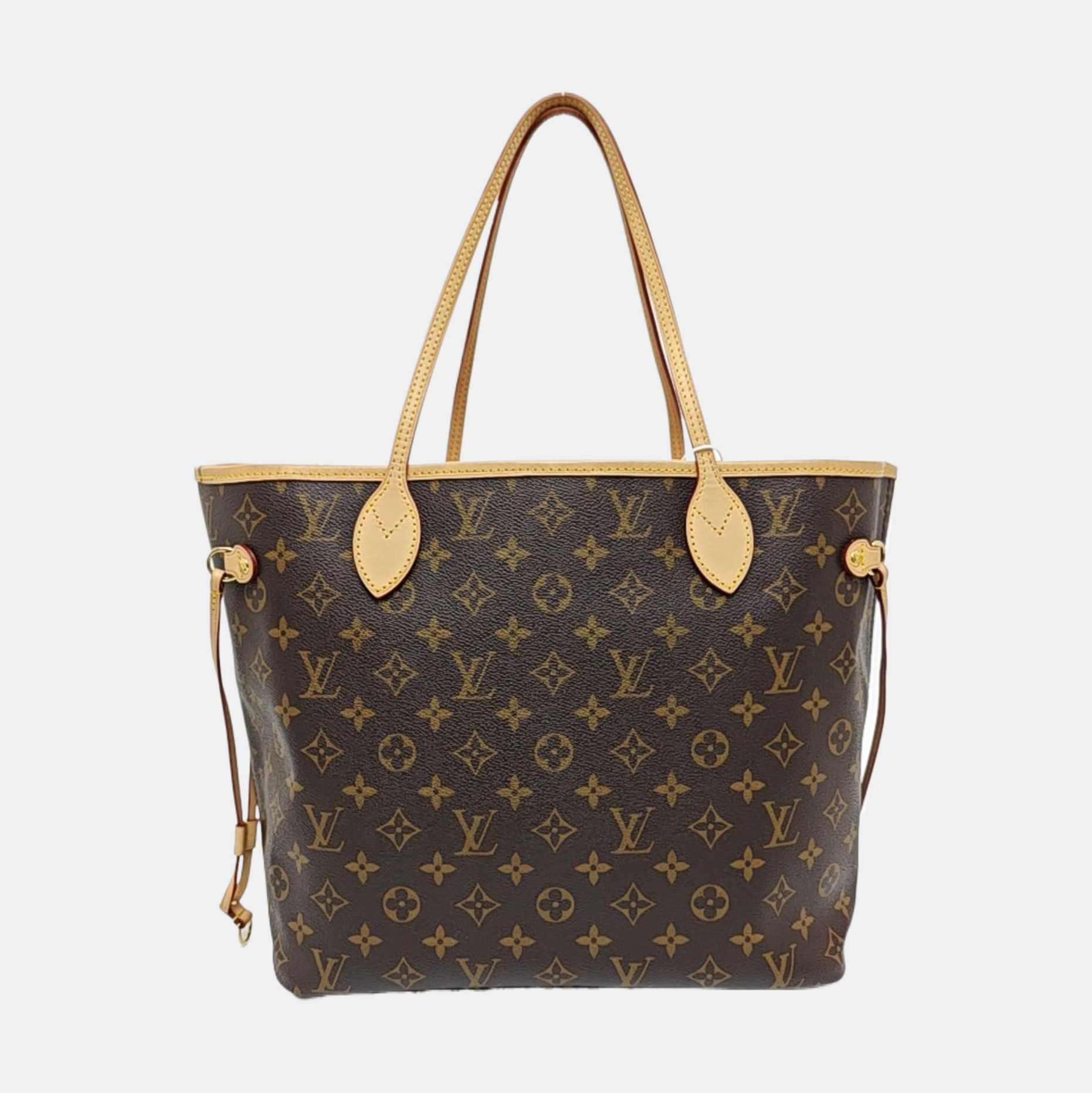 NEVERFULL MM Monogram Coated Canvas Brown