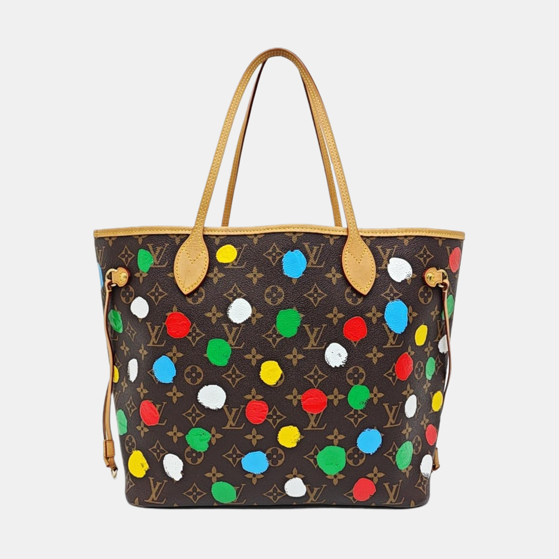 NEVERFULL MM Monogram Coated Canvas Brown