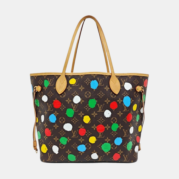 NEVERFULL MM Monogram Coated Canvas Brown