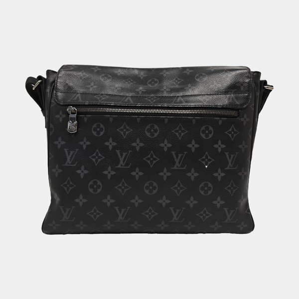 DISTRICT MM Damier Graphite Lona Revestida Negra