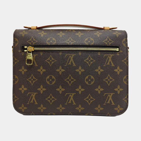 MÉTIS MM Monogram Coated Canvas Brown