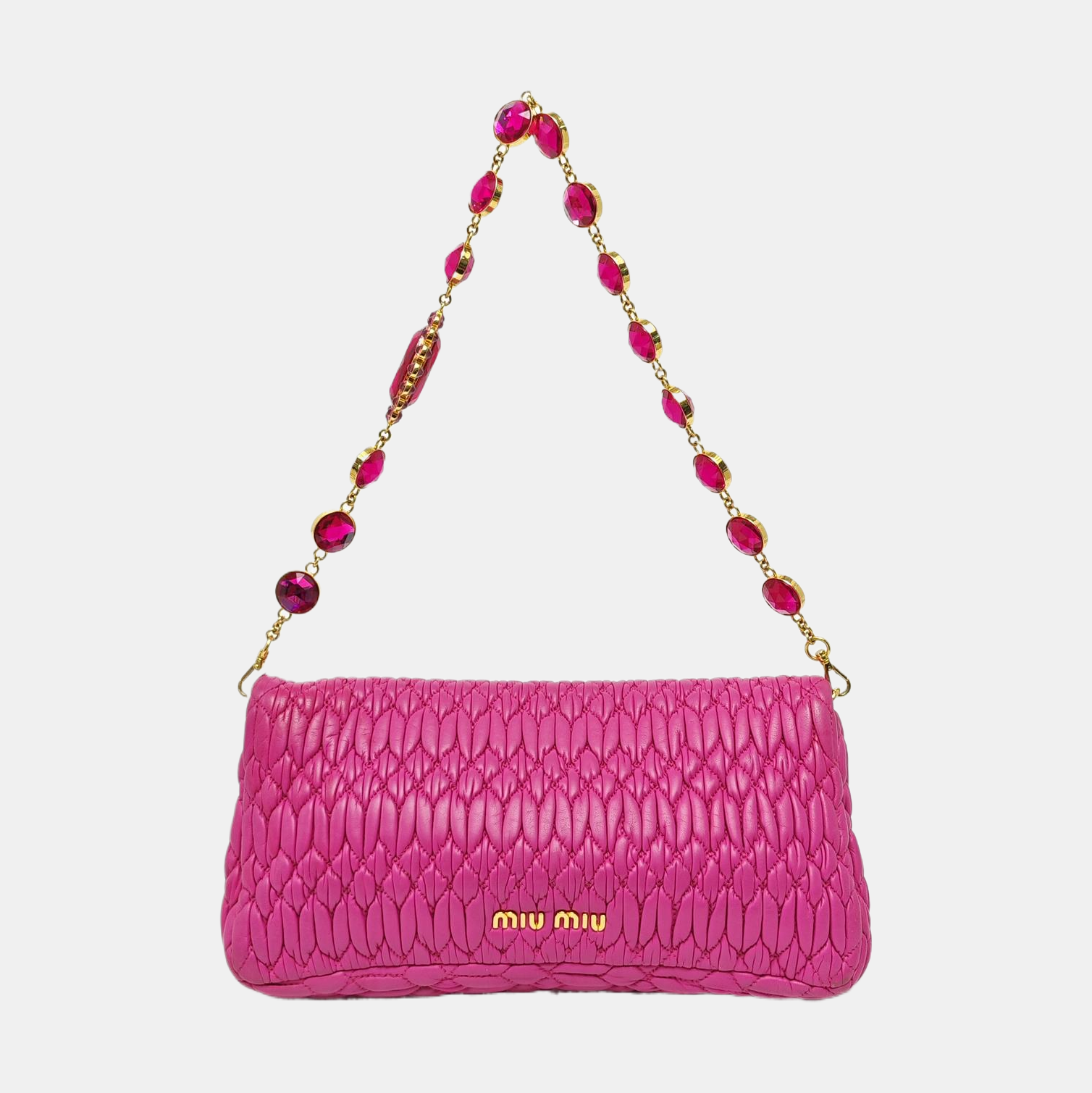 Crystal Quilted Lambskin Red