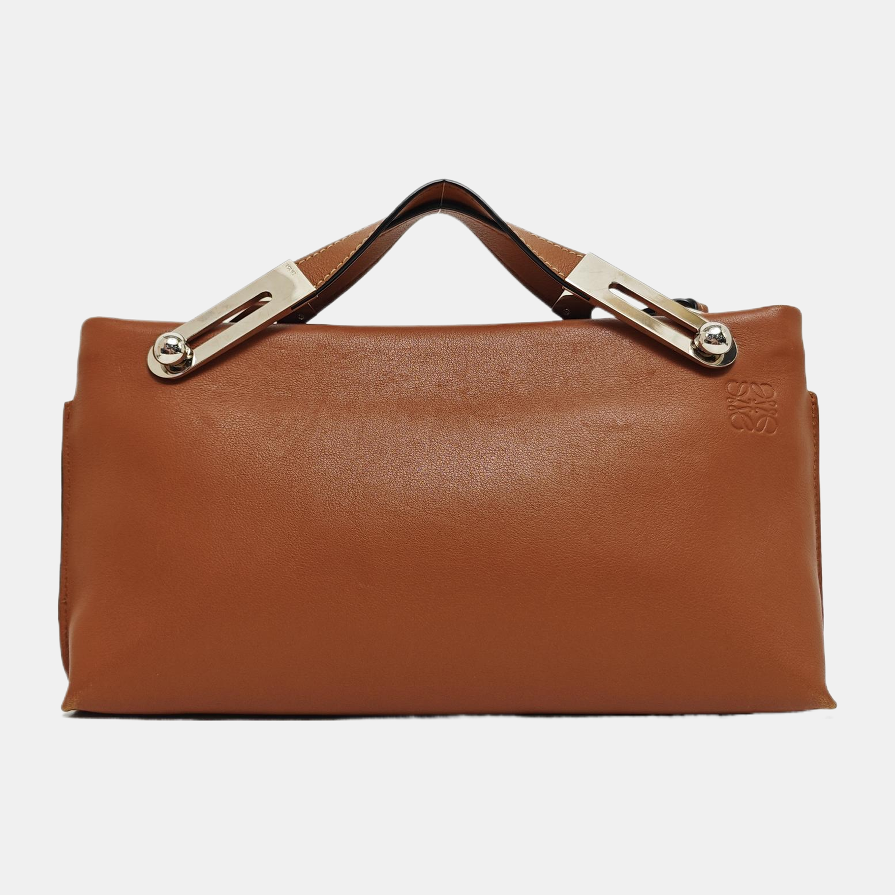Calfskin Shoulder Bag Brown