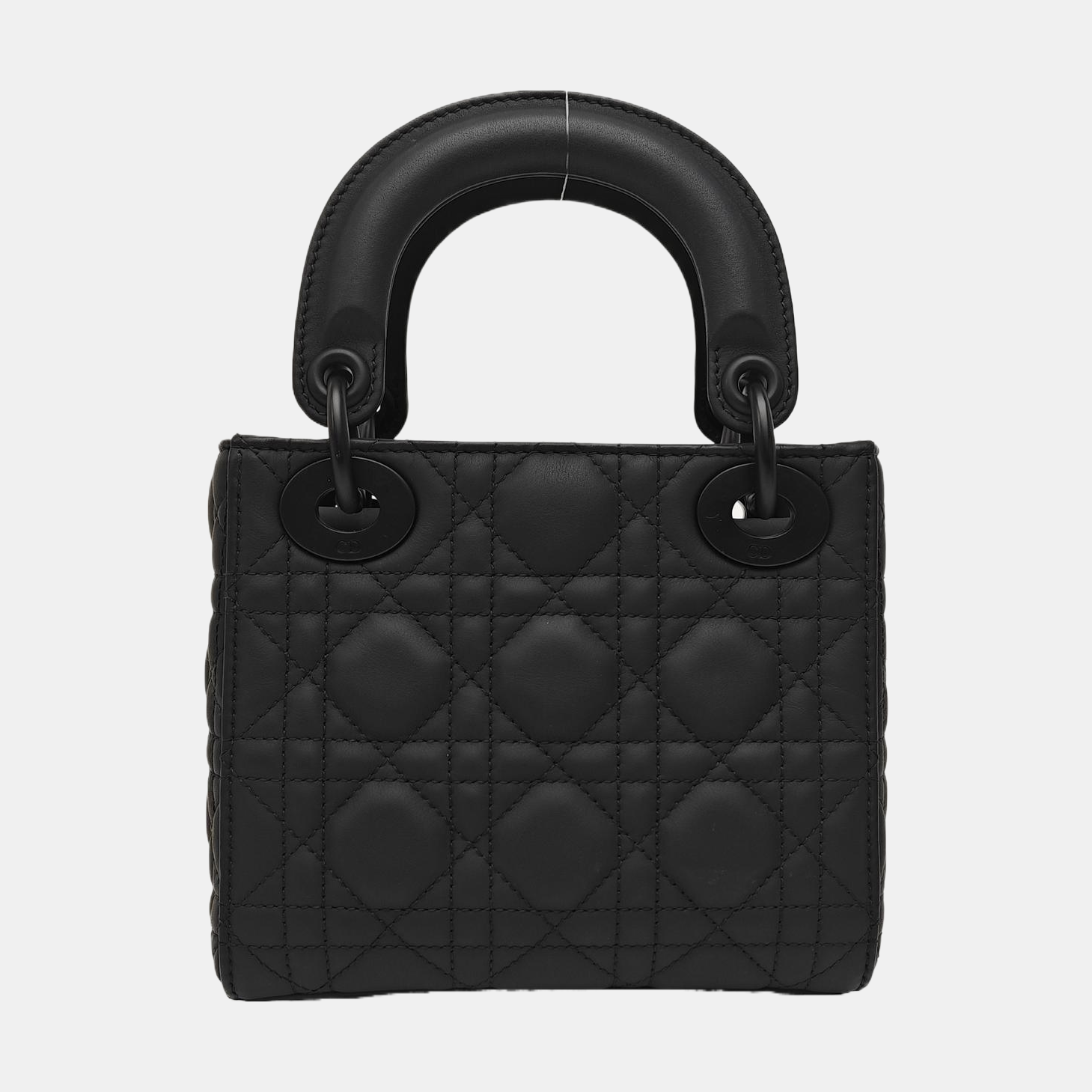 Lady Dior Mini Cannage Calfskin Black