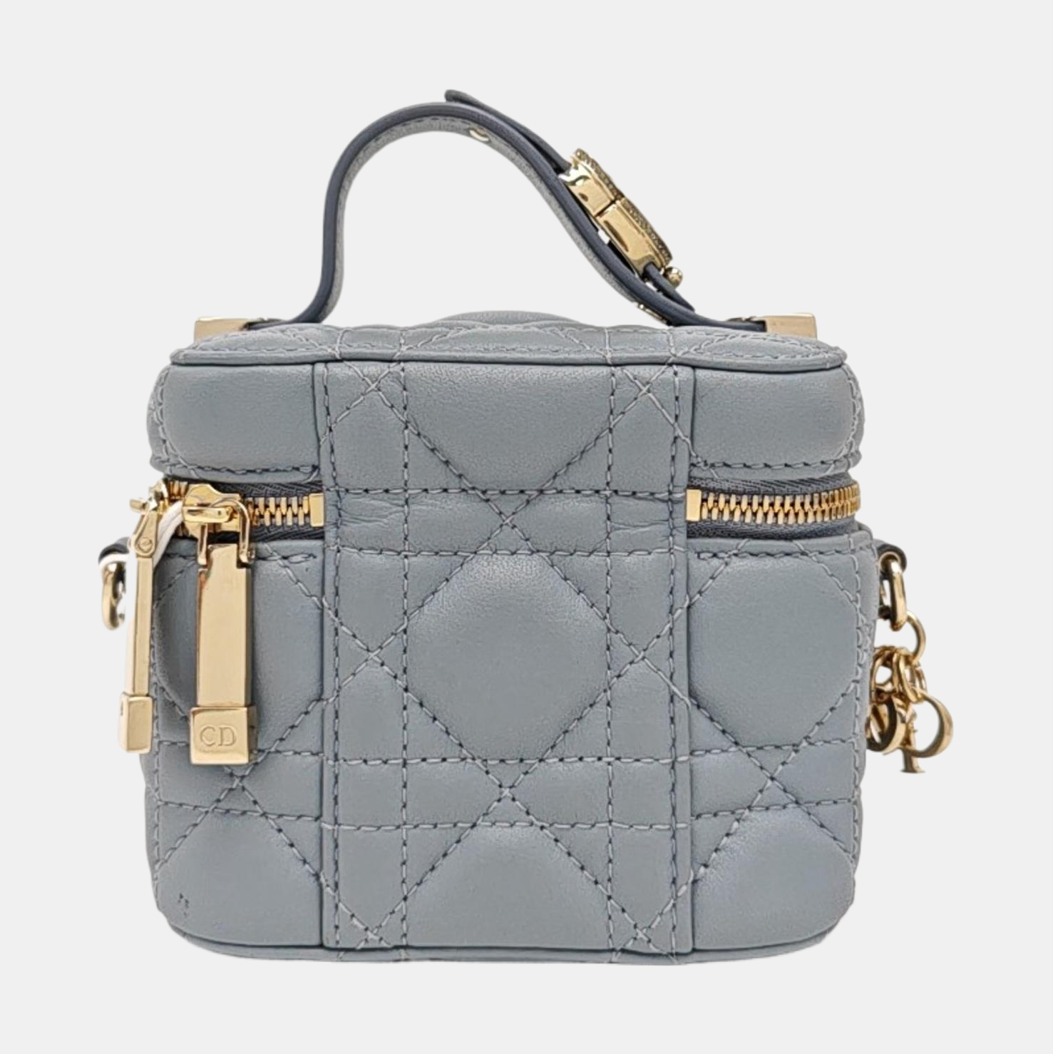 Vanity Lady Dior Cannage Calfskin Blue