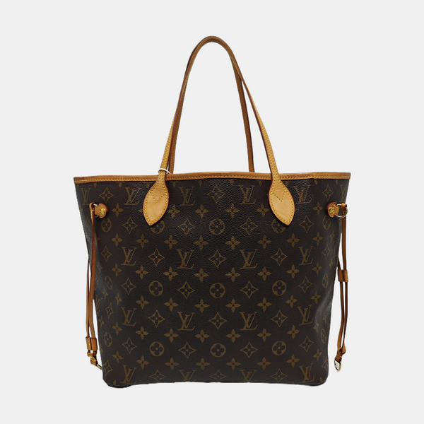 NEVERFULL MM Monogram Coated Canvas Brown