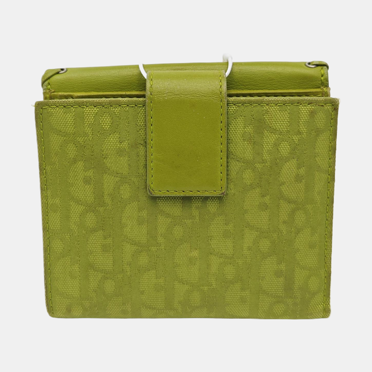 Oblique Leather Wallet Green