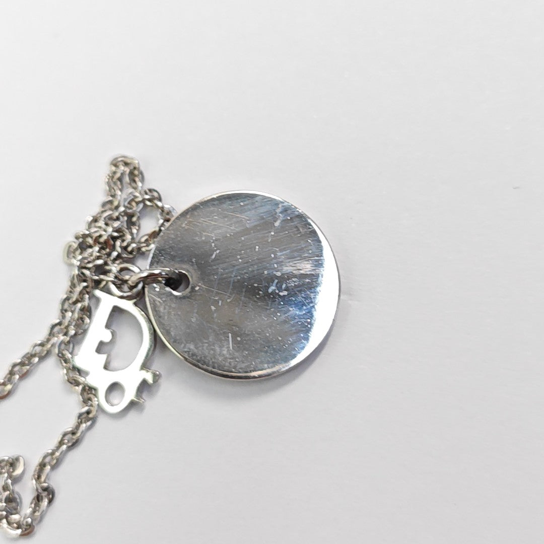 Dior Oblique Metal Silver Necklace