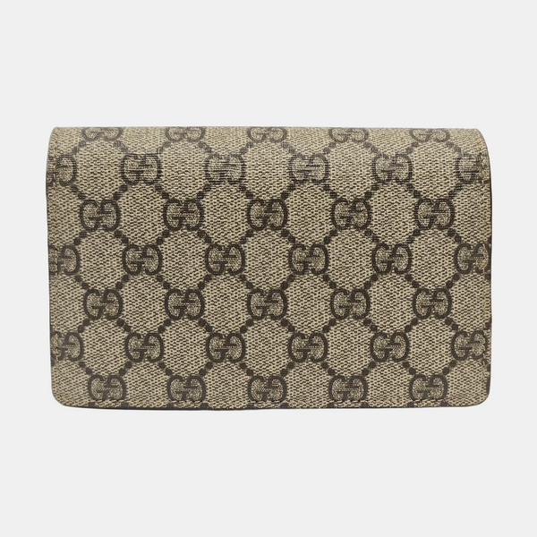 Dionysus Super Mini Monogram Coated Canvas Beige