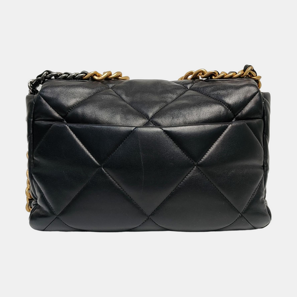 CHANEL 19 Medium Quilted Lambskin Black