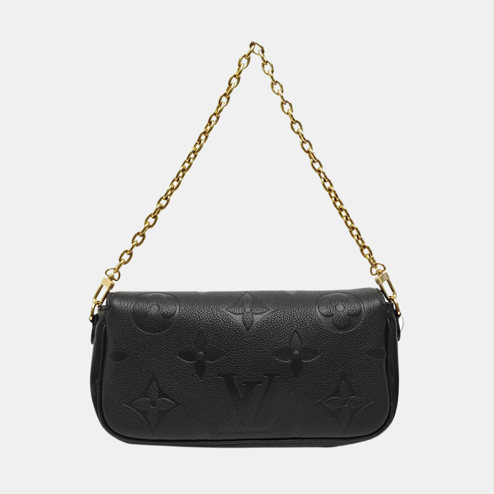 IVY Monogram Calfskin Black