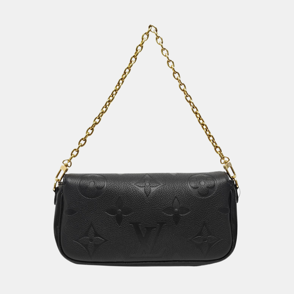IVY Monogram Calfskin Black