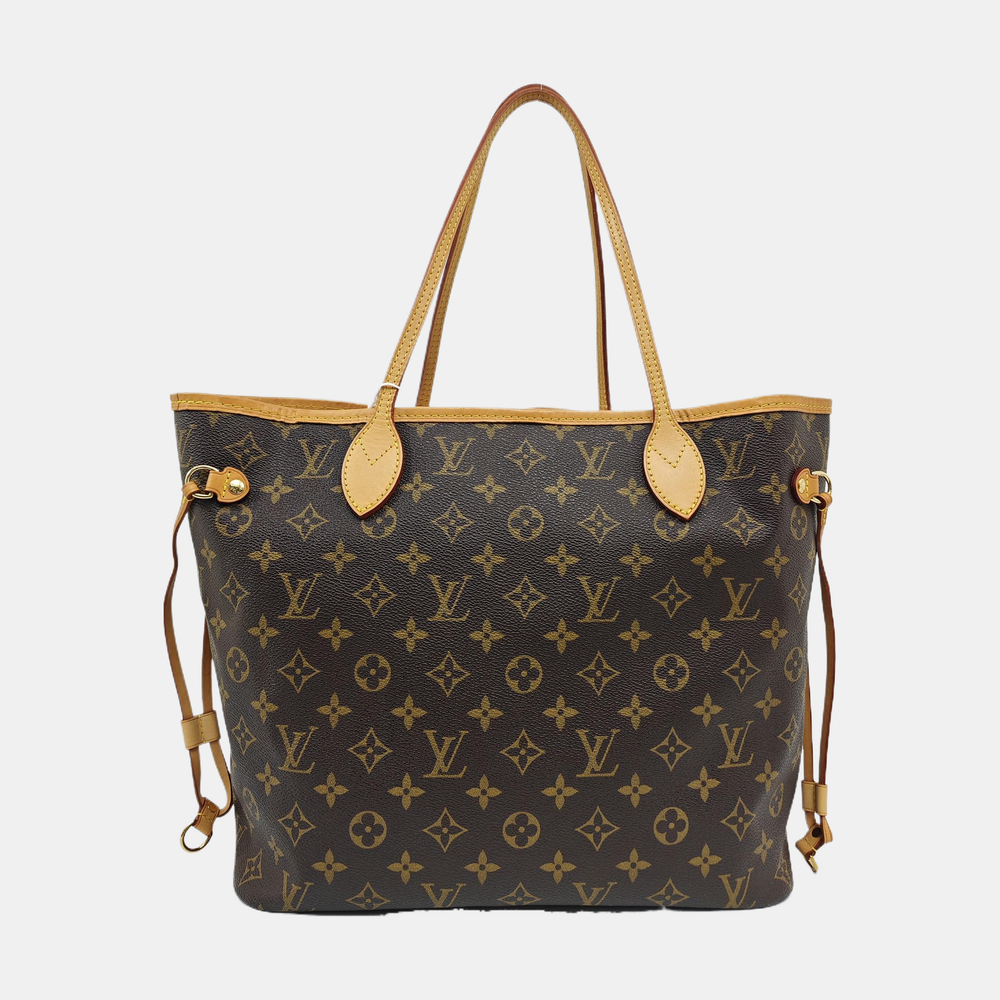 NEVERFULL MM Monogram Coated Canvas Brown