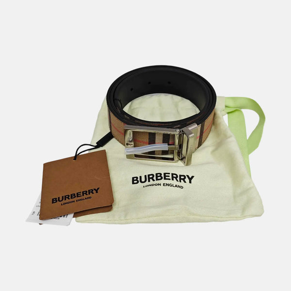 Coated Canvas Belt Beige