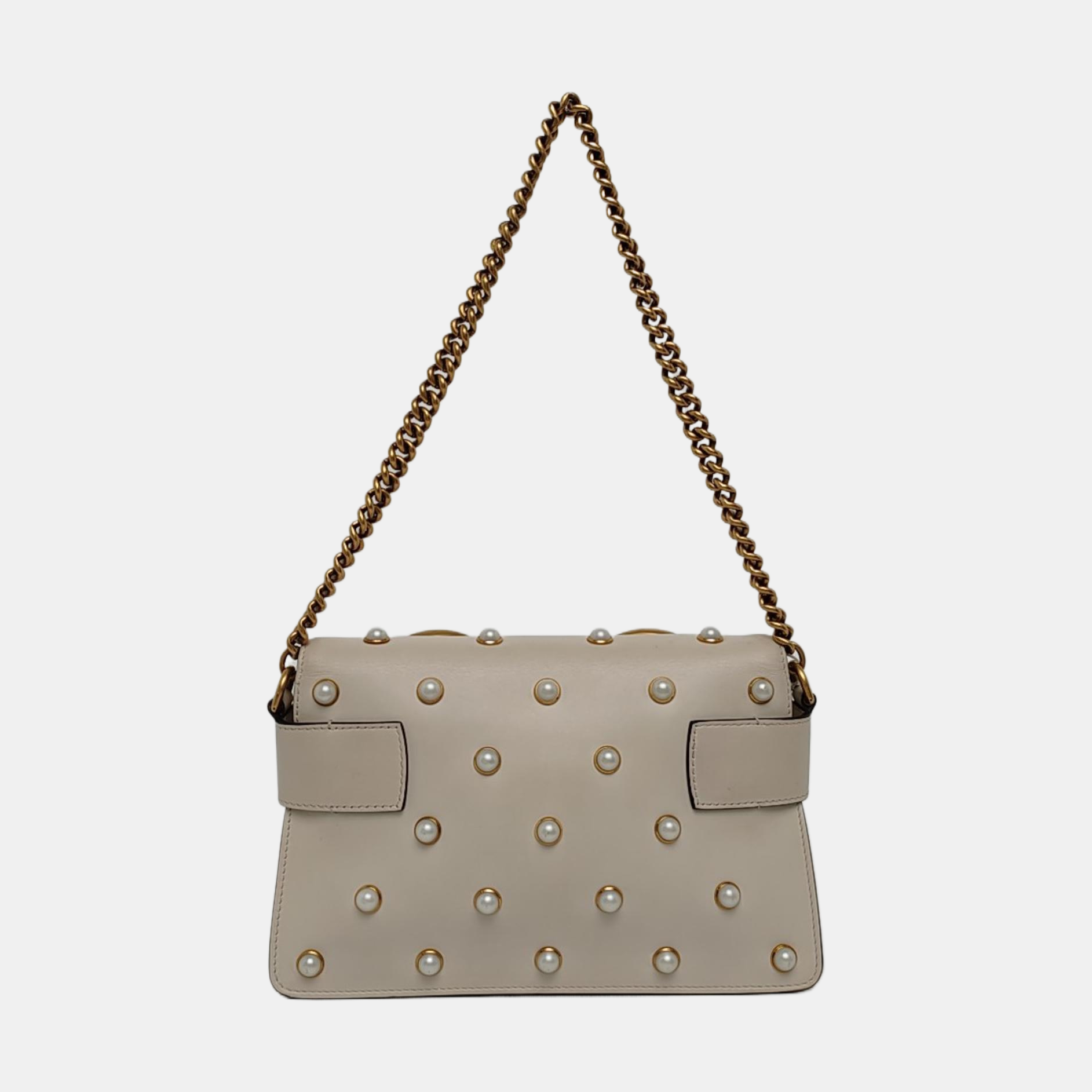 Queen Margaret Mini Calfskin White