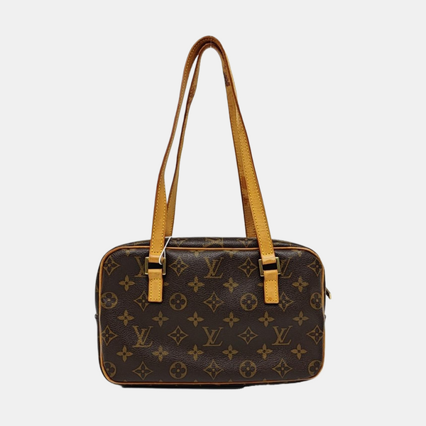 CITE MM Monogram Coated Canvas Brown