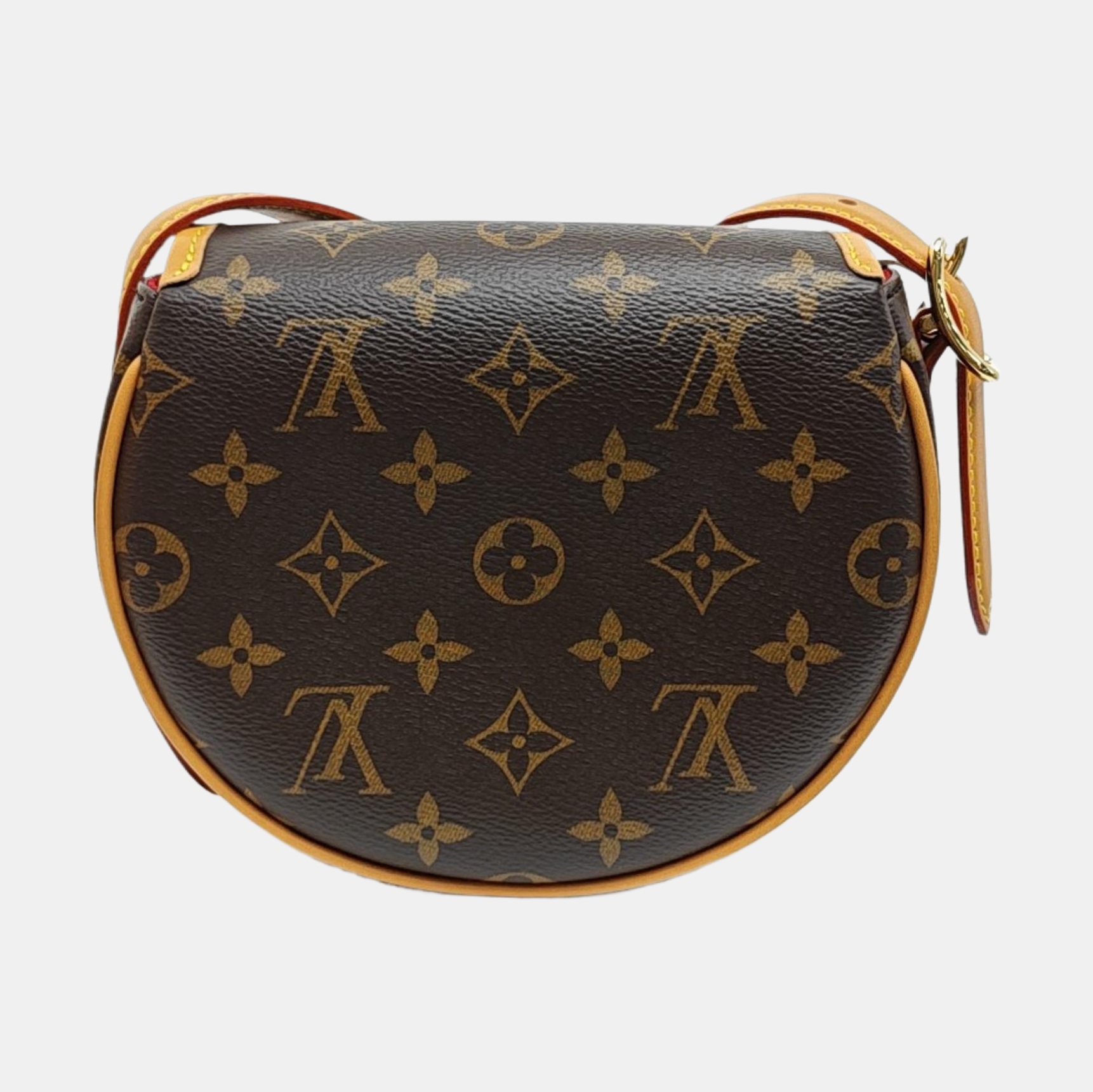 TAMBOURINE Monogram Coated Canvas Brown