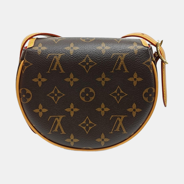 TAMBOURINE Monogram Coated Canvas Brown
