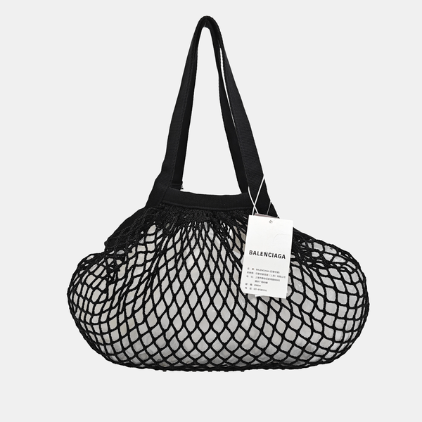 Fabric Top Handle Bag Black