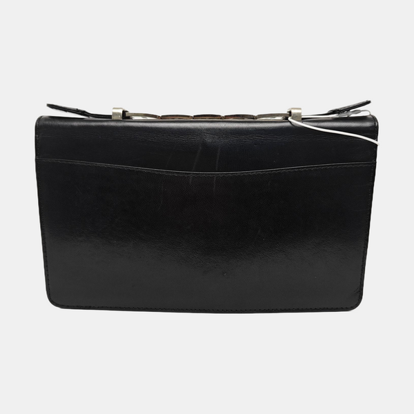 Calfskin Shoulder Bag Black
