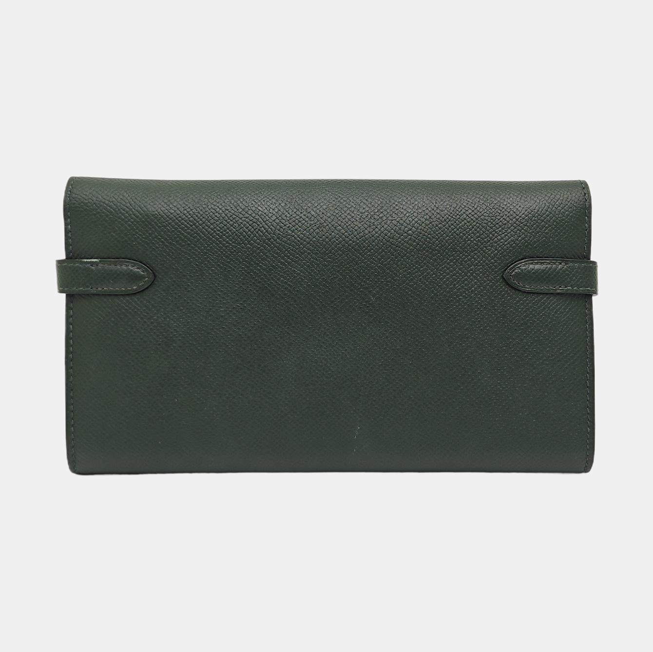 Kelly 20 Epsom Green Wallet