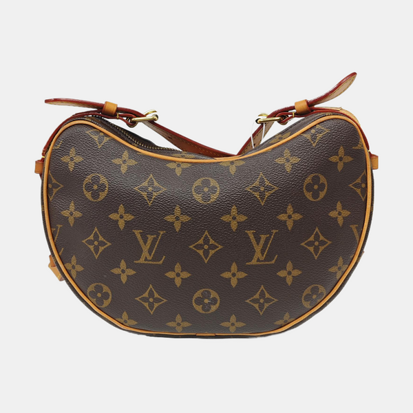 CROISSANT Monogram Coated Canvas Brown
