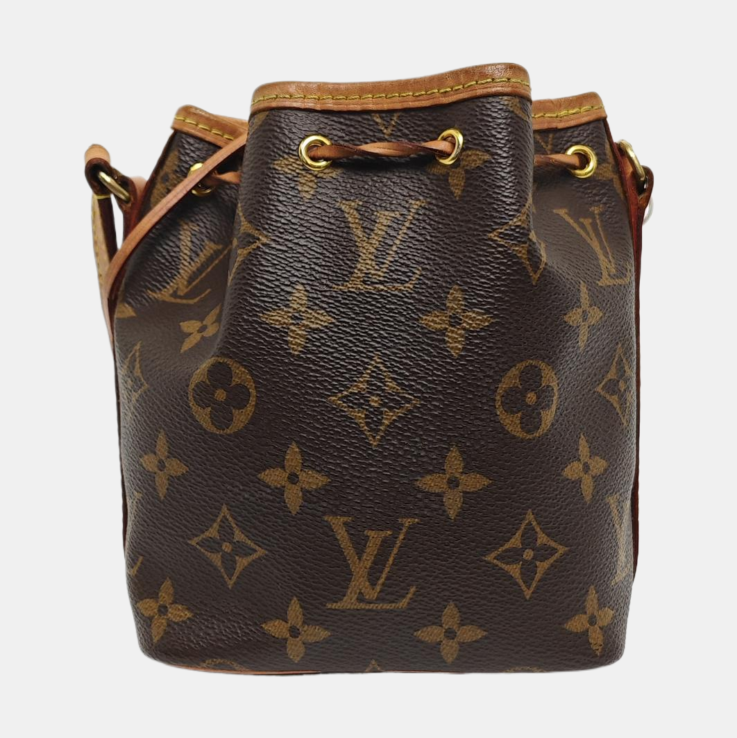 NÉONOÉ Nano Monogram Coated Canvas Brown