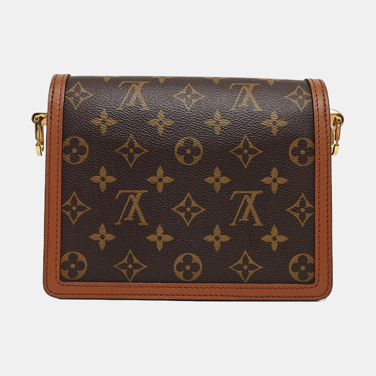 DAUPHINE Mini Monogram Coated Canvas Brown