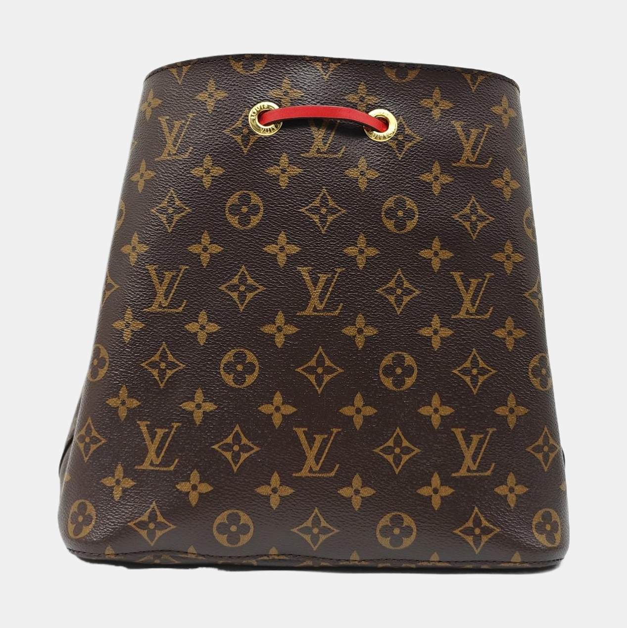 Authenticated pre-owned  NÉONOÉ MM Monogram Coated Canvas Brown - Bucket Bag at Looply