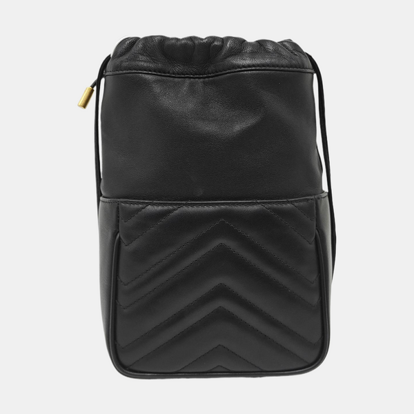 GG Marmont Mini Quilted Calfskin Black