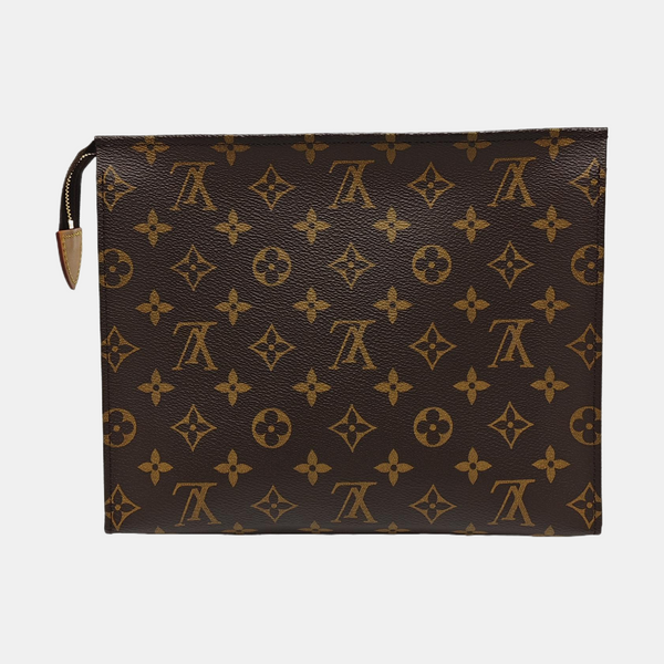 TOILET POCKET 26 Monogram Coated Canvas Brown