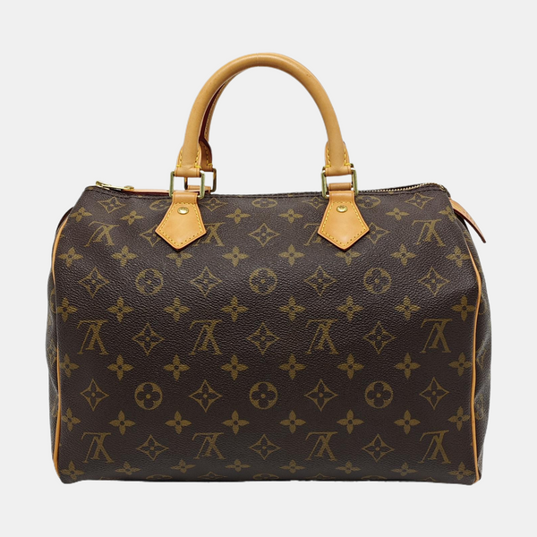 SPEEDY 30 Monogram Coated Canvas Brown