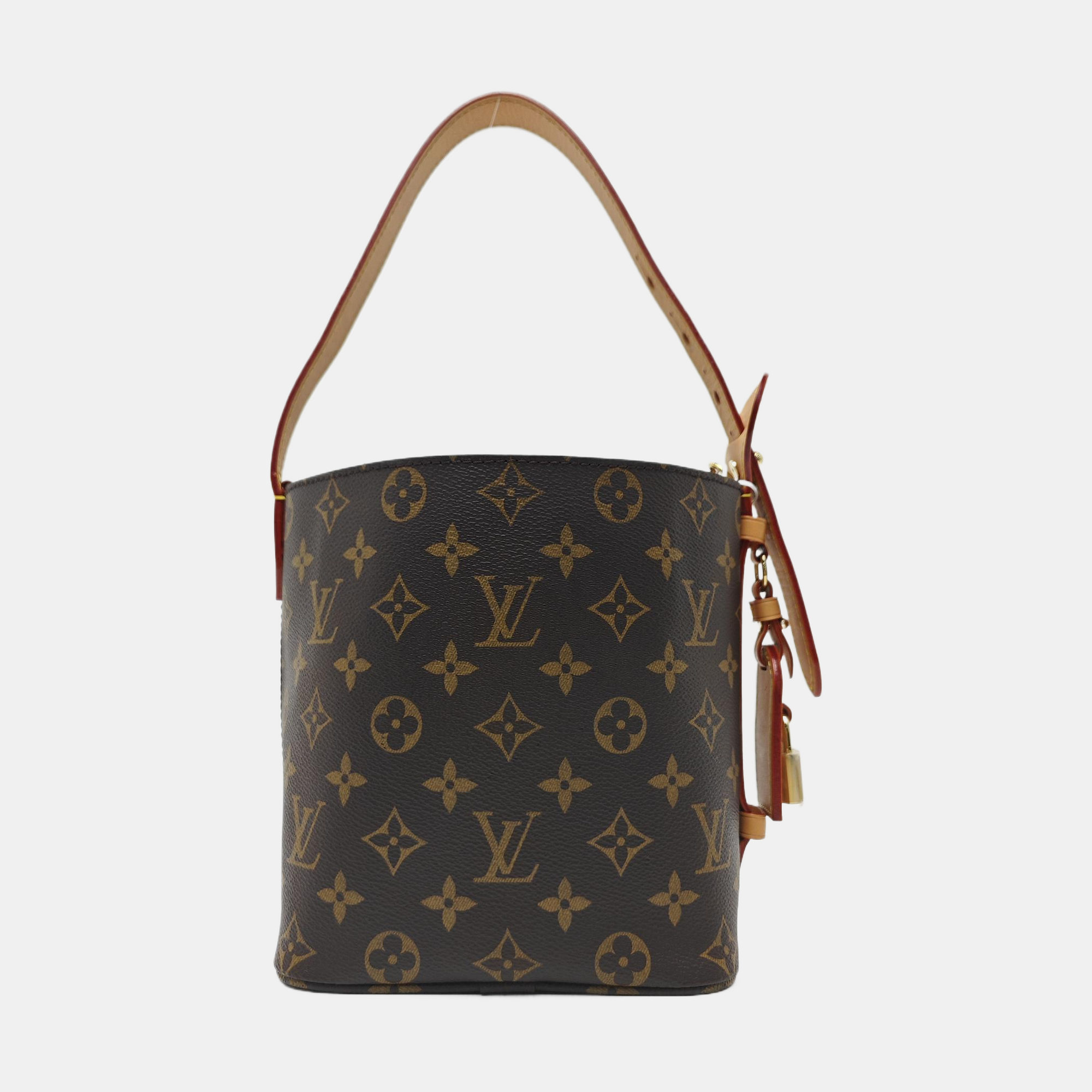 ALL IN Monogram Coated Canvas Brown