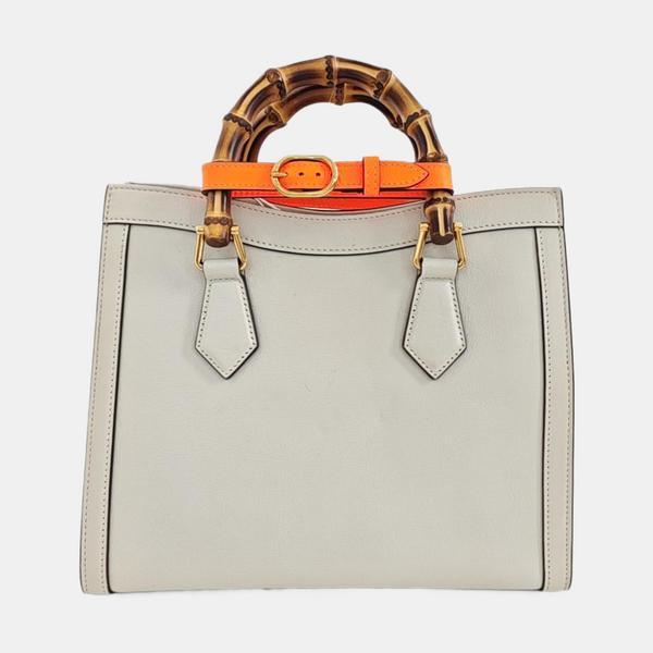 Diana Small Calfskin White