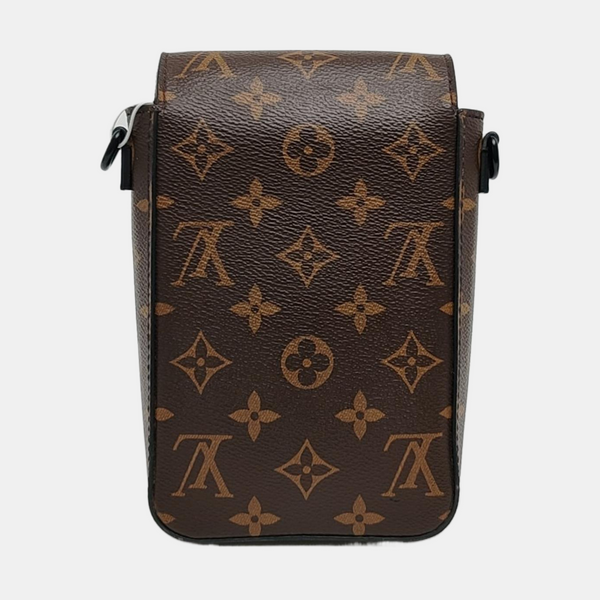 S LOCK Mini Monogram Coated Canvas Brown