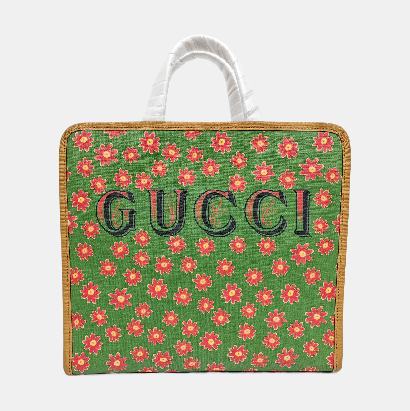 Coated Canvas Top Handle Bag Multicolor