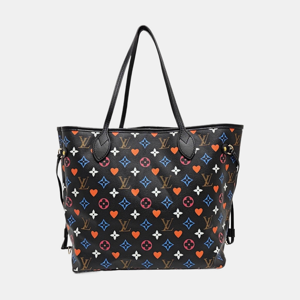NEVERFULL MM Monogram Coated Canvas Black